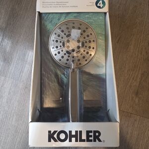 KOHLER Lively 4-Spray Patterns 4.312 in. Wall Mount Handheld Shower Head